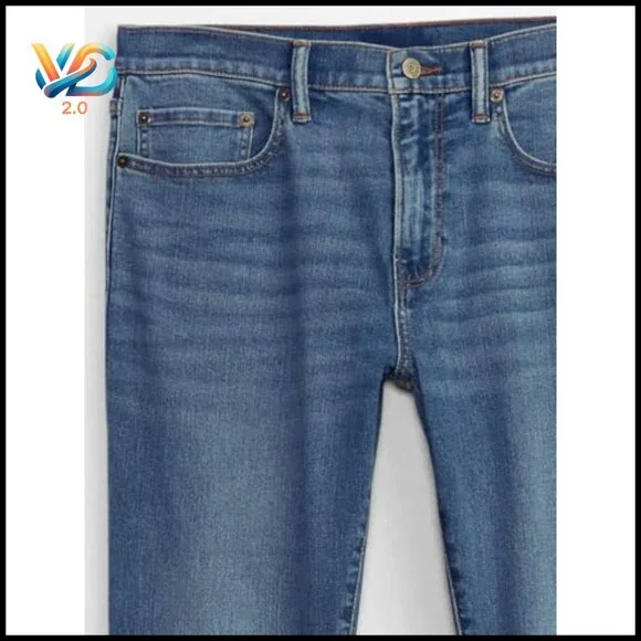 Slim Fit Denim Jeans for Men, Modern Style, Easy Care